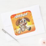 Sesame Street Mecha Builders Tango In Action Square Sticker