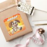 Sesame Street Mecha Builders Tango In Action Square Sticker