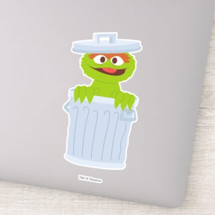Sesame Street Personalized Oscar The Grouch Sticker