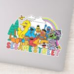 Sesame Street Rainbow Wave Sticker