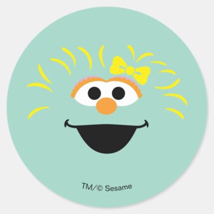 Sesame Street Rosita Face Art Classic Round Sticker