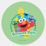Sesame Street Sesame Pals Since 1969 Classic Round Sticker