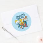 Sesame Street Since 1969 Classic Round Sticker