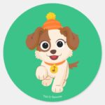 Sesame Street Winter Tango Classic Round Sticker