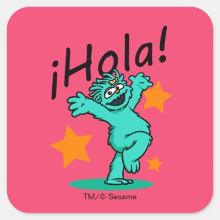 Sesame Street ¡Hola Rosita Square Sticker
