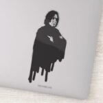 Severus Snape Arms Crossed B W Sticker
