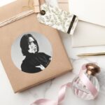 Severus Snape Arms Crossed Classic Round Sticker
