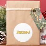 Shazam Logo Yellow Red Classic Round Sticker