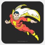 Shazam Soaring Square Sticker