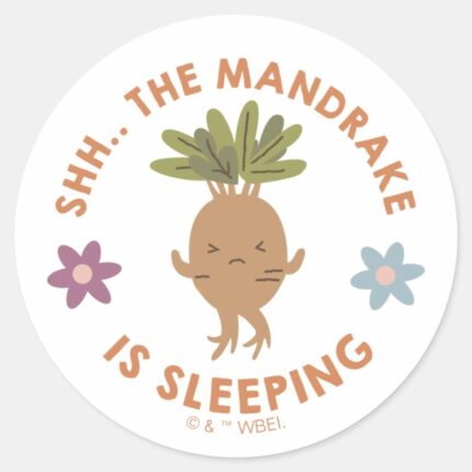 Shh. The Mandrake Is Sleeping Classic Round Sticker