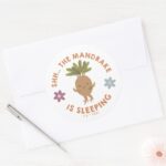 Shh. The Mandrake Is Sleeping Classic Round Sticker