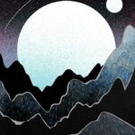 Shooting Stars Of The Moon Poster