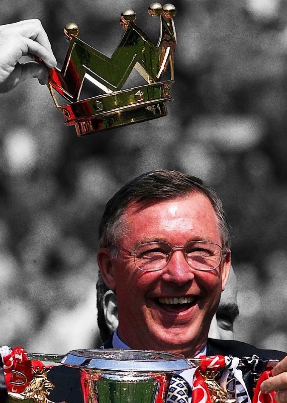 Sir Alex Ferguson Football Poster
