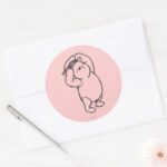 Sketch Winnie The Pooh 1 Classic Round Sticker