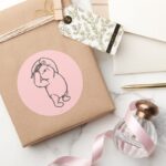 Sketch Winnie The Pooh 1 Classic Round Sticker