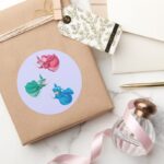 Sleeping Beauty Fairies Classic Round Sticker
