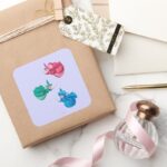 Sleeping Beauty Fairies Square Sticker