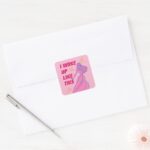 Sleeping Beauty I Woke Up Like This Square Sticker