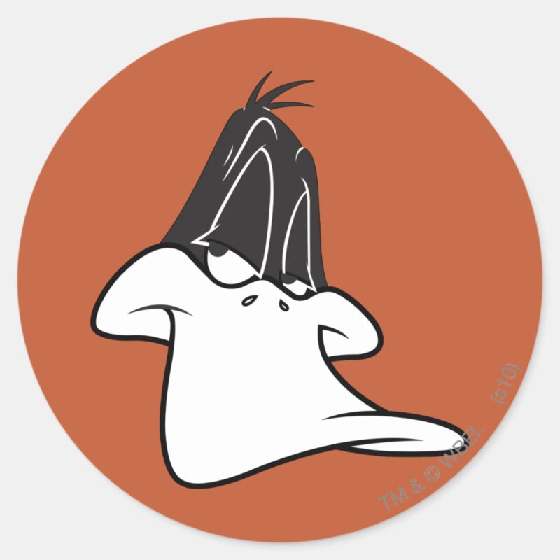 Sly DAFFY DUCK™ Classic Round Sticker Sly DAFFY DUCK™ Classic Round Sticker
