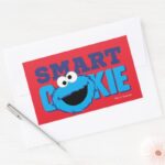 Smart Cookie Monster Rectangular Sticker