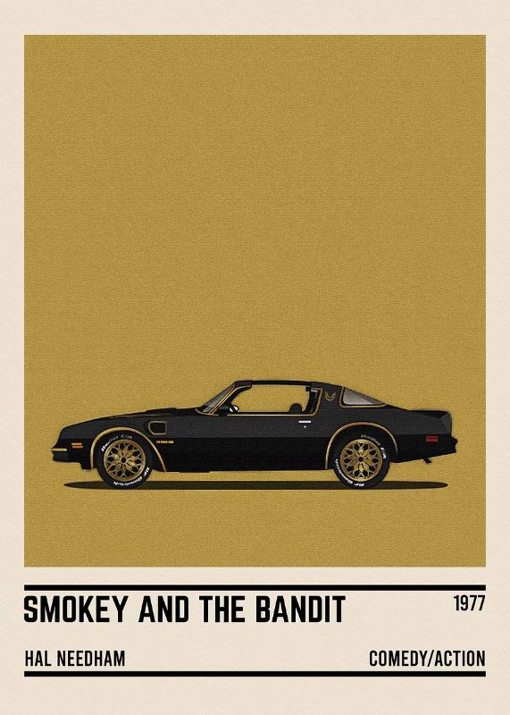 Smokey And The Bandit Car Poster