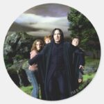 Snape Hermoine Ron Harry Classic Round Sticker