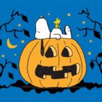 Snoopy Sleeping Pumpkin Peanuts Poster