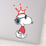Snoopy Joe Cool Crown Sticker