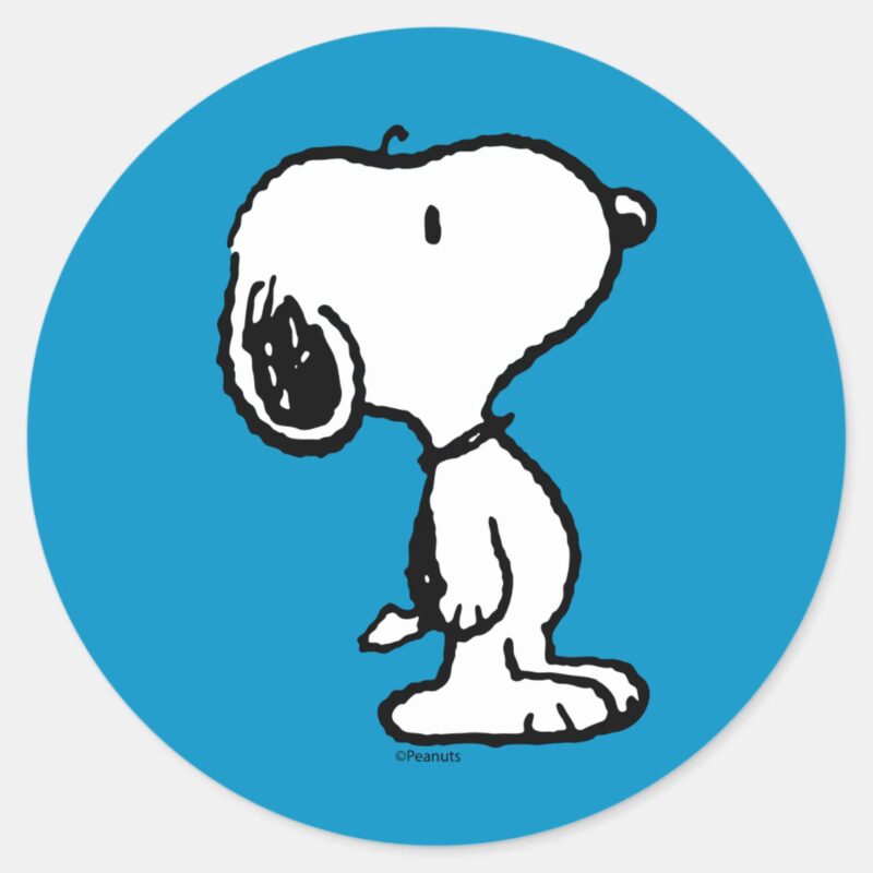 Snoopy Classic Comics Classic Round Sticker
