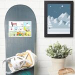 Snoopy Sled Riding Food Dish Sticker