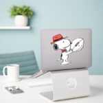 Snoopy Varsity Sports Football Sticker