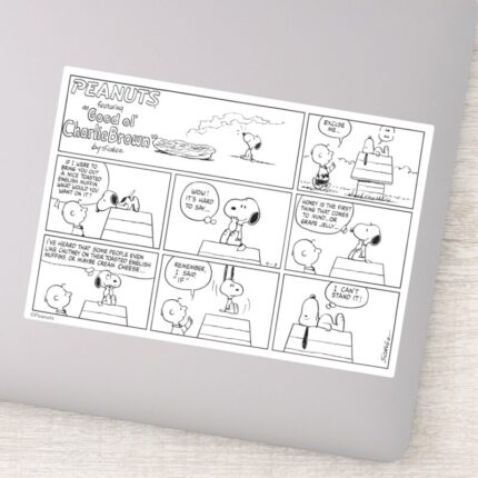 Snoopy Charlie Brown English Muffin Sticker