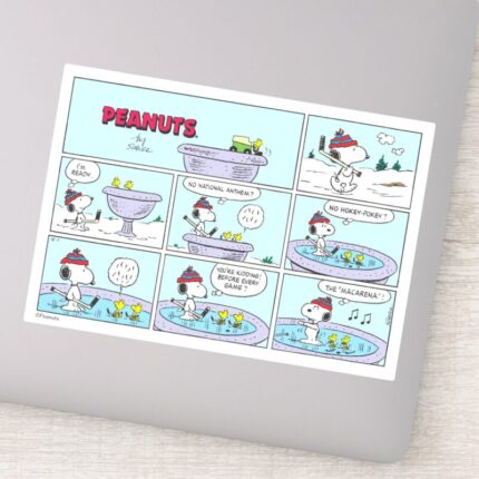 Snoopy Friends Hockey Game Sticker