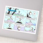 Snoopy Friends Go Hiking Sticker