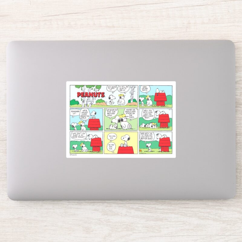 Snoopy His Brothers Andy Olaf Sticker