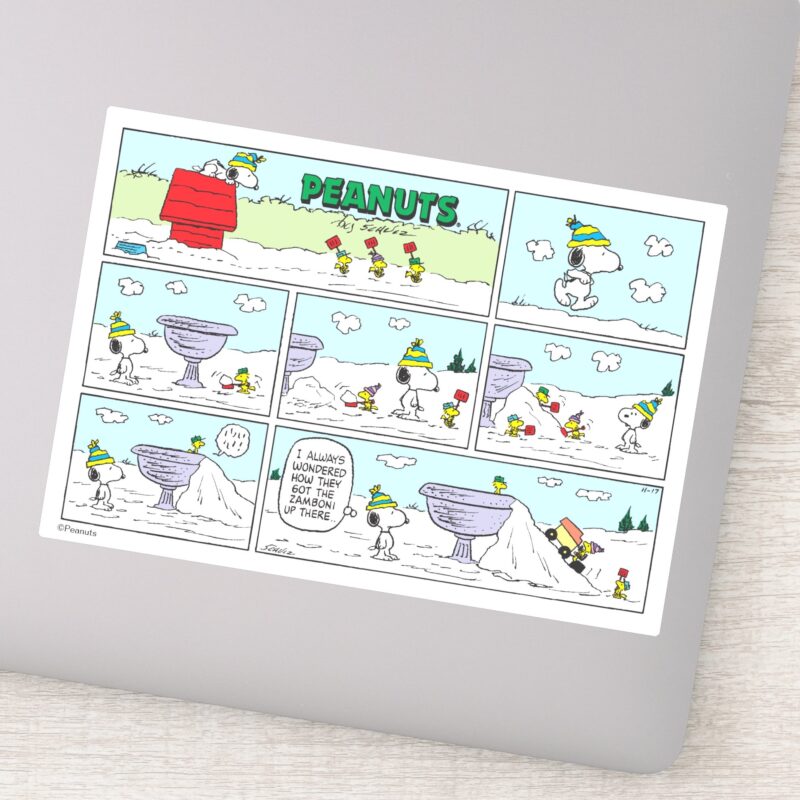 Snoopy The Zamboni Crew Sticker