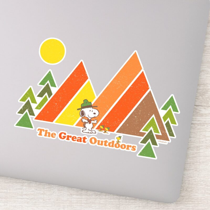 Snoopy Beagle Scout The Great Outdoors Sticker