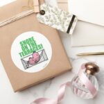 Snore On The Terraces Classic Round Sticker