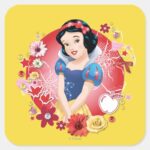 Snow White Fairest In The Land Square Sticker