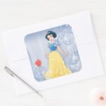 Snow White Princess Square Sticker