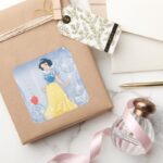 Snow White Princess Square Sticker