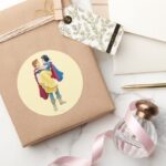 Snow White And Prince Charming Classic Round Sticker
