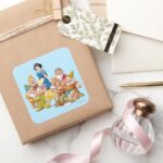 Snow White And The Seven Dwarfs 2 Square Sticker