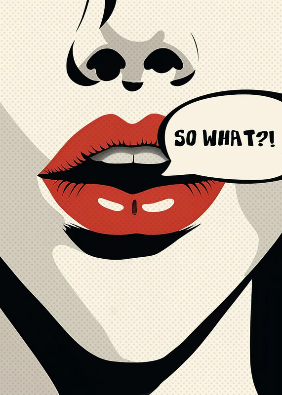 So what Pop art Poster