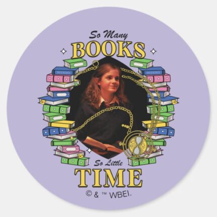 So Many Books So Little Time Classic Round Sticker