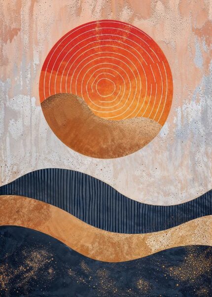 Solar Spiral Dance Poster