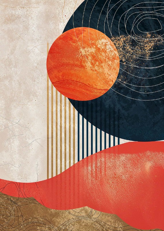 Solar Stripes Zenith Poster