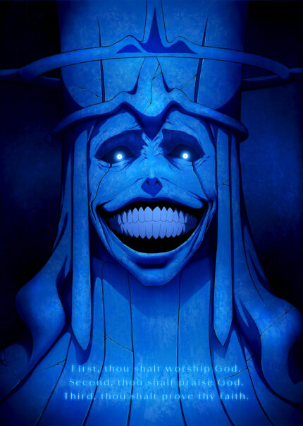 Solo Leveling God Statue Inscription