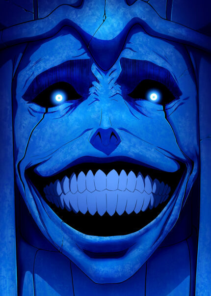 Solo Leveling God Statue Smile