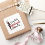 Somebody In AC Loves Me Harley Square Sticker